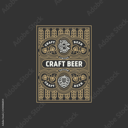 Beer label design