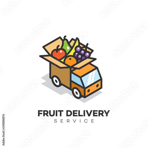 Fruit delivery service logo