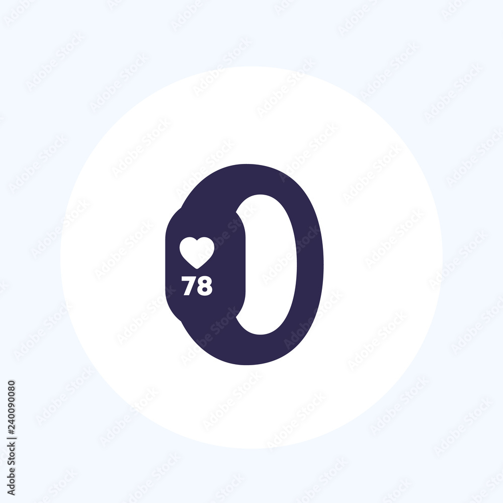 fitness tracker band vector icon fitness tracker band vector icon
