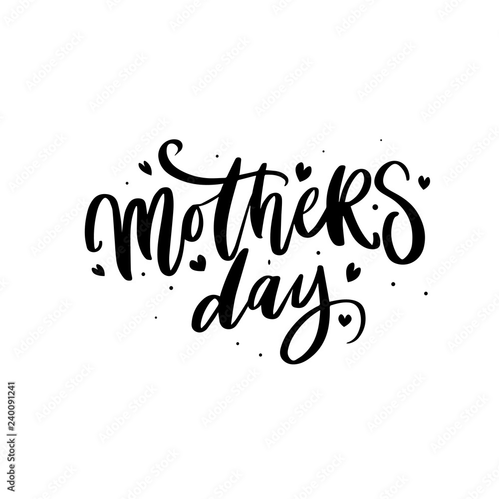 beautiful calligraphy for mothers day. great for postcarg, banners, web design, package beautiful calligraphy for mothers day. great for postcarg, banners, web design, package