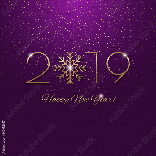 This is a festive 2019 new year design