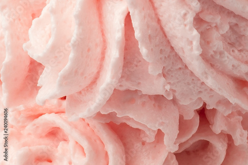 Obraz na płótnie air cream with fresh strawberry flavor, pink color