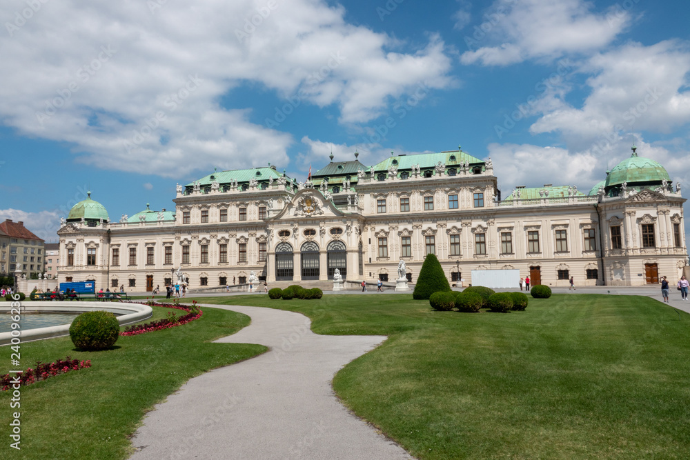 Schloss Belvedere in Wien mit Gartenanlage