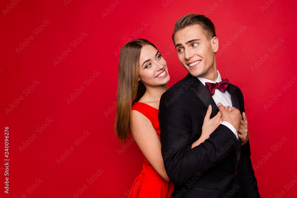 Portrait of two nice cute lovely attractive cheerful classy chic Portrait of two nice cute lovely attractive cheerful classy chic