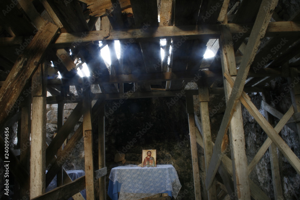 Abandonned church interior