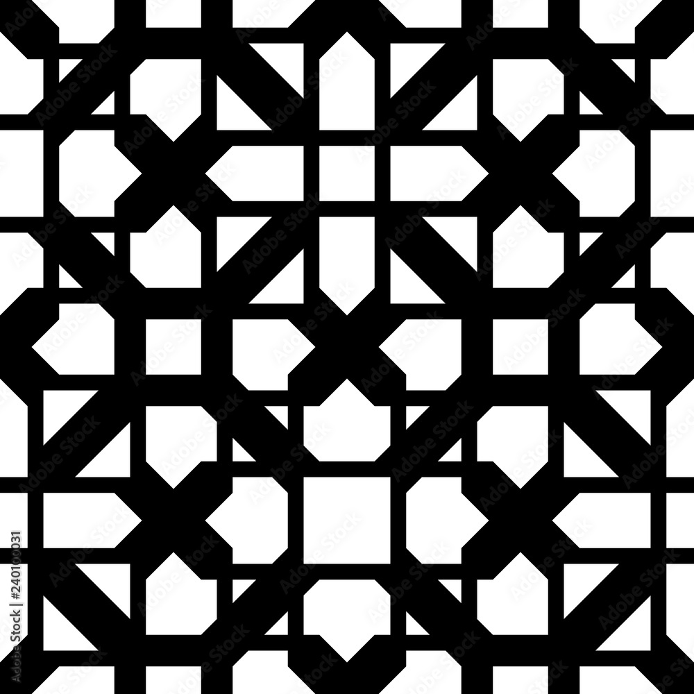 Design seamless monochrome grating pattern Design seamless monochrome grating pattern