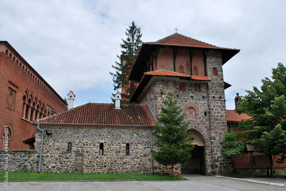 The ancient Žiča monastery in Serbia