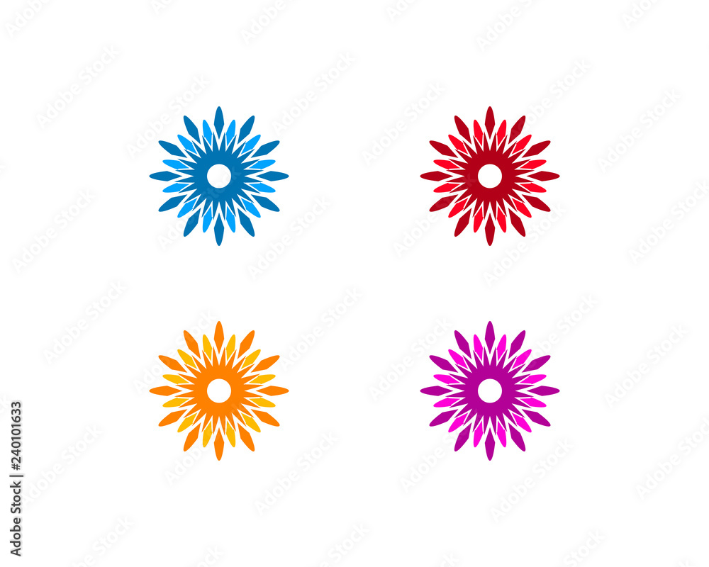 Flower Logo Icon Vector Template Flower Logo Icon Vector Template