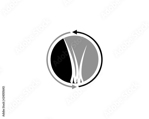 Hair Logo Template Vector Icon Illustration Design