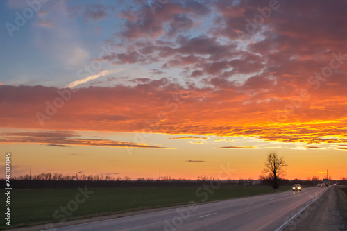 Sunset road © Руслан Беленко