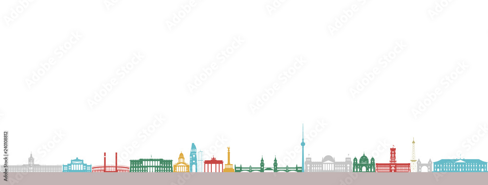 Obraz premium Berlin Silhouette