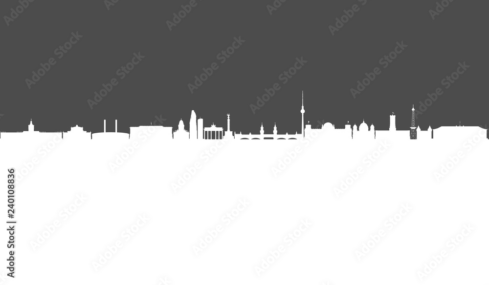 Obraz premium Berlin Silhouette