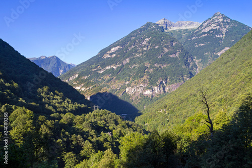 Beautiful landscape in the European Alps, Ticino