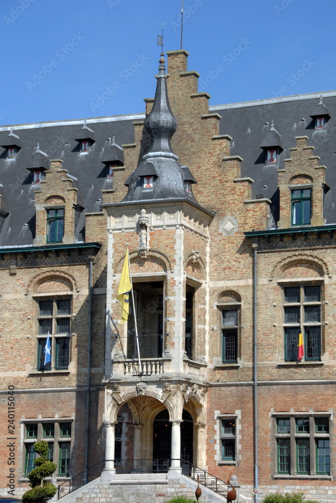 Fototapeta premium Ville de Bailleul, département du Nord, France