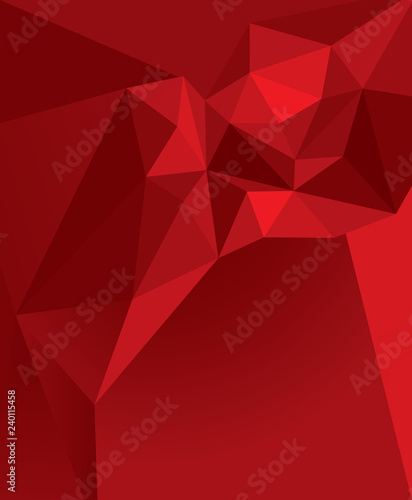 Vector geometric red background.