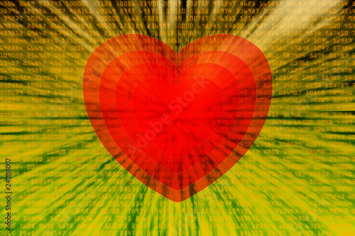 Hearth digital, new age digital concept