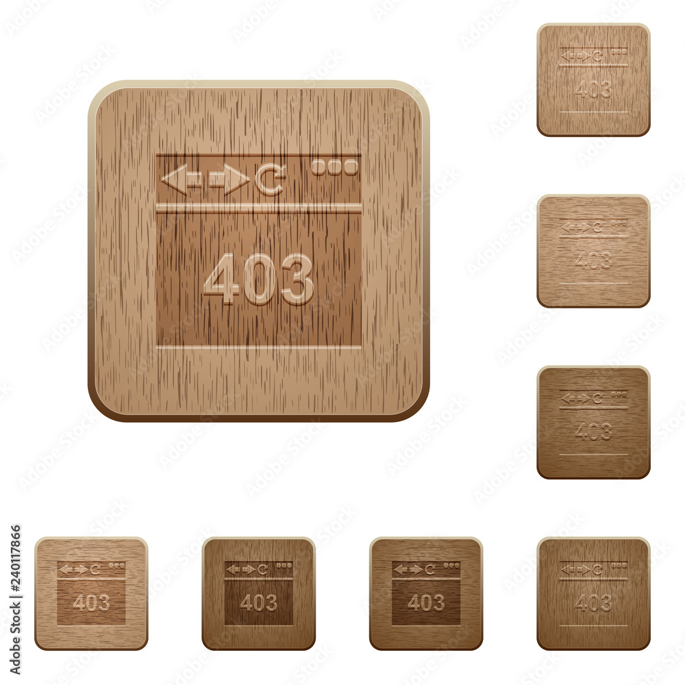 Browser 403 forbidden wooden buttons Browser 403 forbidden wooden buttons