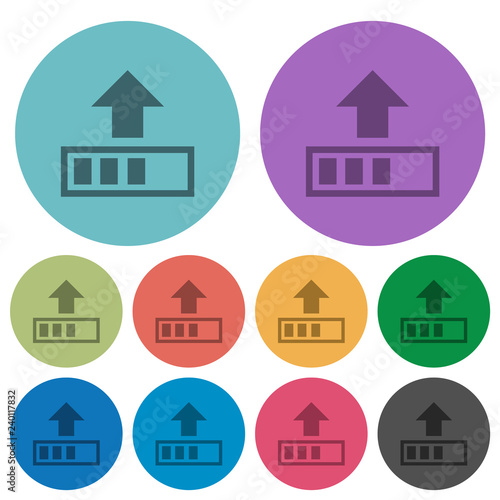 Upload in progress color darker flat icons