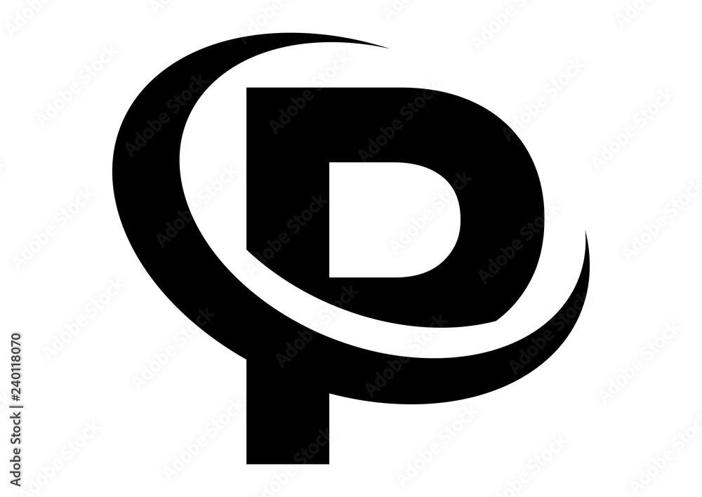 Obraz premium letter P logo