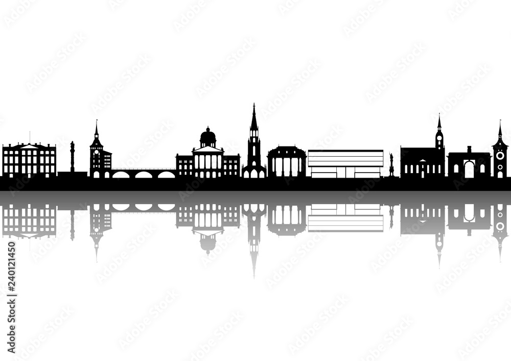 Fototapeta premium Bern Silhouette
