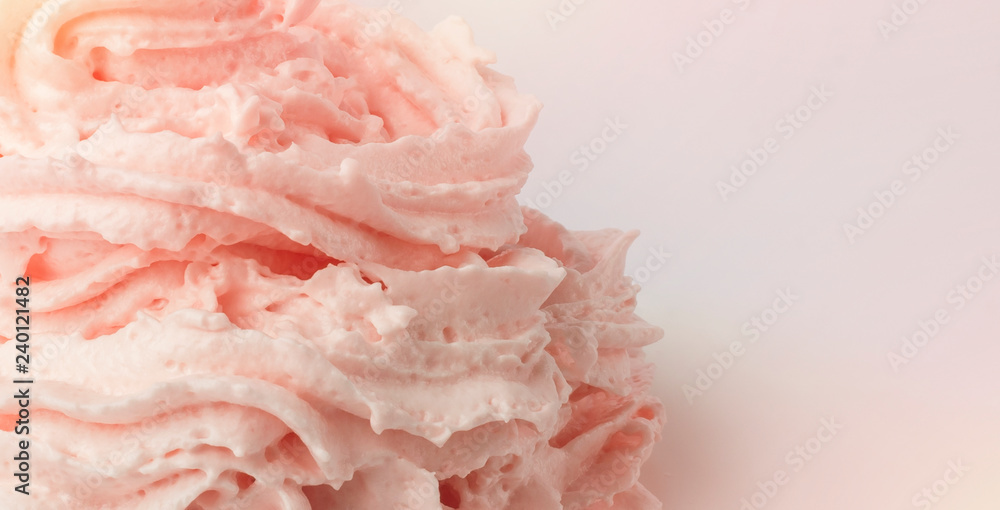 pink whipped cream with copy space. background texture pink whipped cream with copy space. background texture