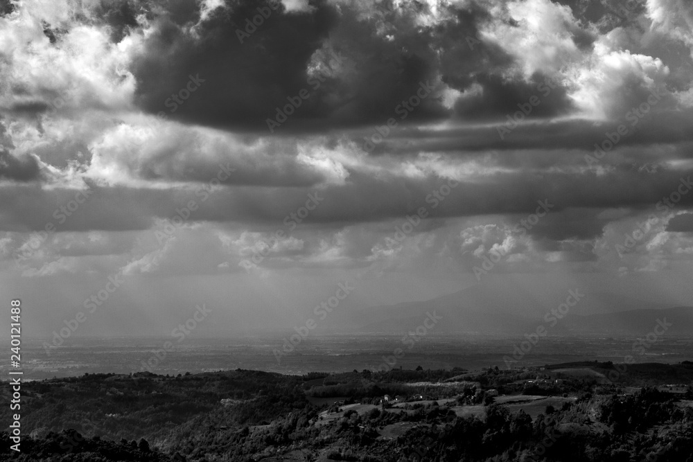 Fototapeta premium Panorama dell'Alta Langa (Langhe, Piemonte)