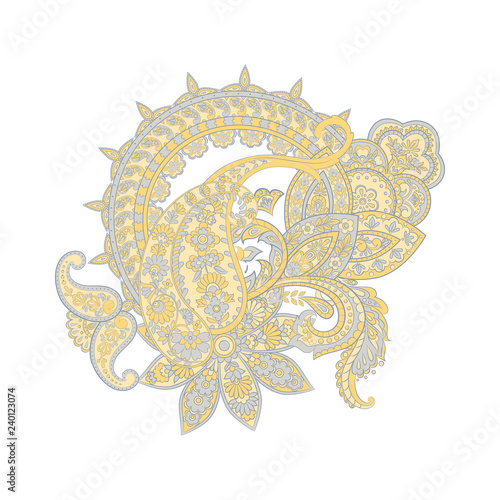 Vector Paisley isolated ornament