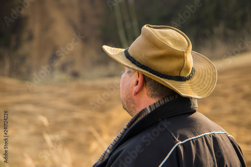 man in cowboy hat