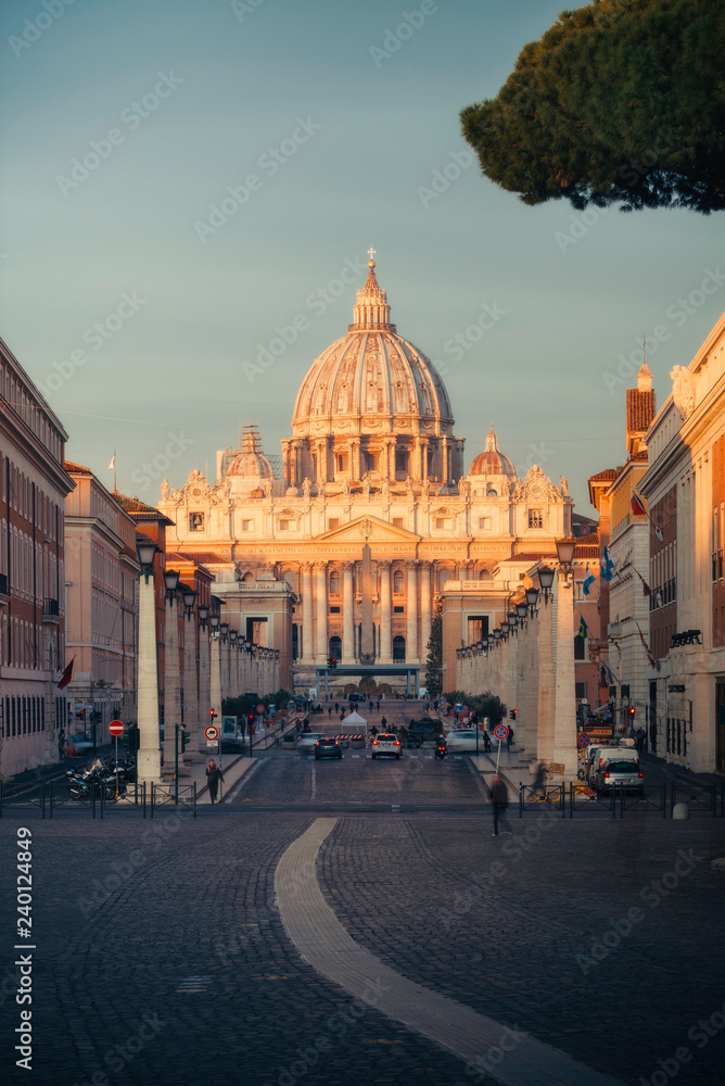 Fototapeta premium Basilica of Saint Peter in Rome, Italy