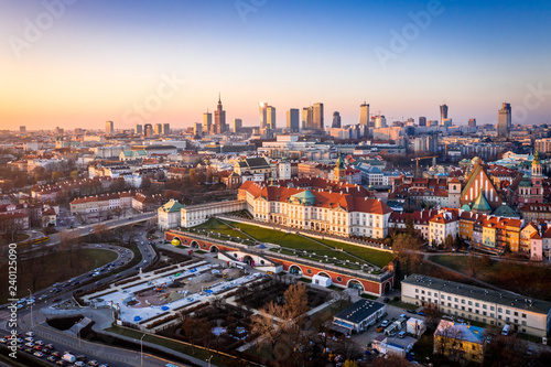 Warszawa z lotu ptaka