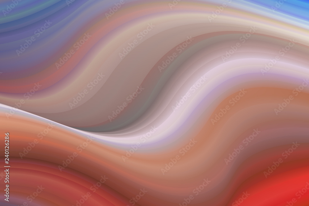 Fototapeta premium Vector colorful flow poster. Wave liquid shape color background. Art design for your design .