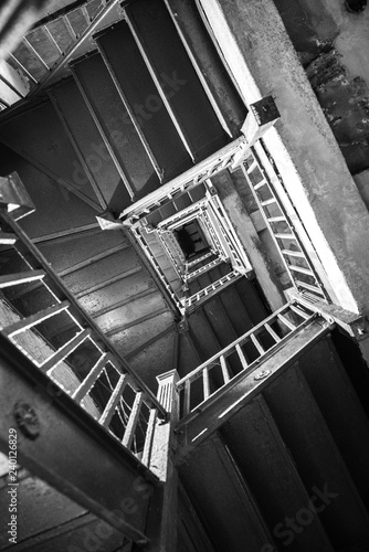 Old Spiral stairwell photo