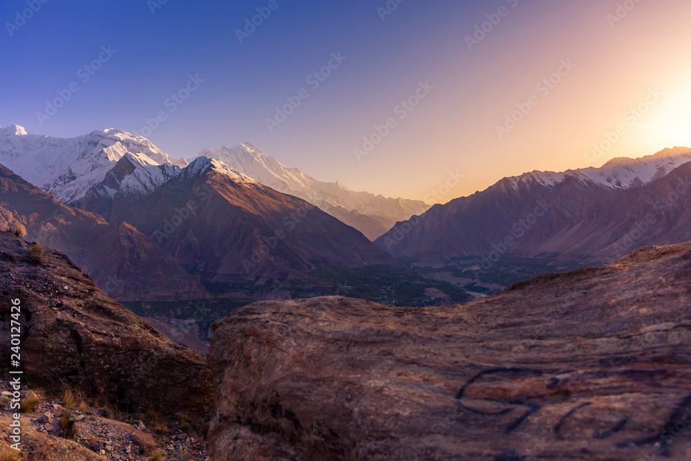 mountain rang at Hunza the northern of Pakistan
