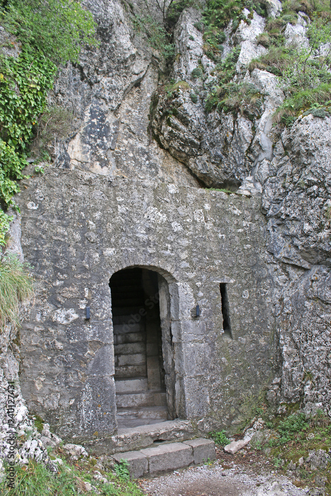 Doorway in Sisteron Citadel, France