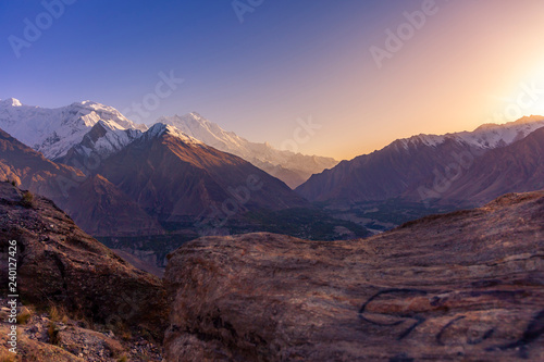 mountain rang at Hunza the northern of Pakistan