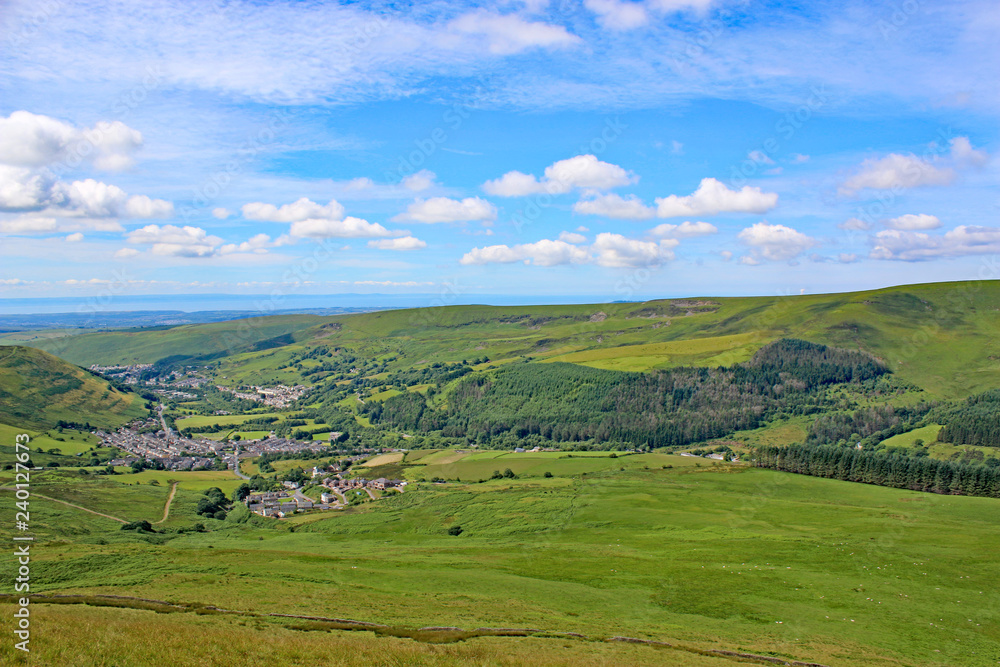 Obraz premium Nant-y-Moel village in the Brecon Beacons