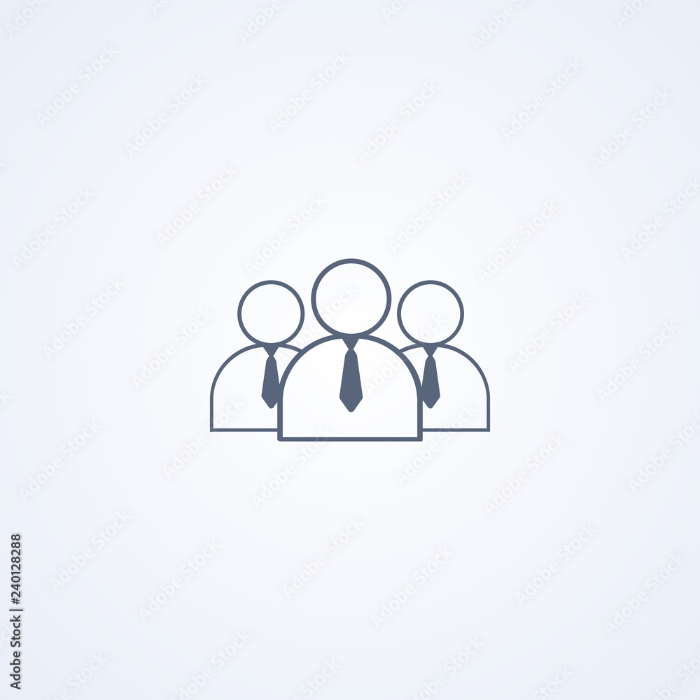 Team, partners, vector best gray line icon Team, partners, vector best gray line icon