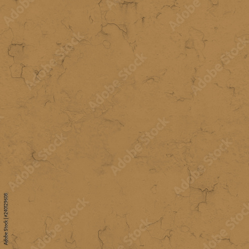 Seamless texture of old, shabby plaster brown