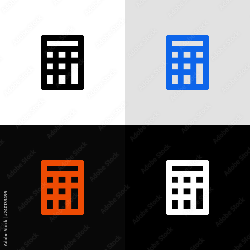 calculator glyph education icon, vector illustrator calculator glyph education icon, vector illustrator