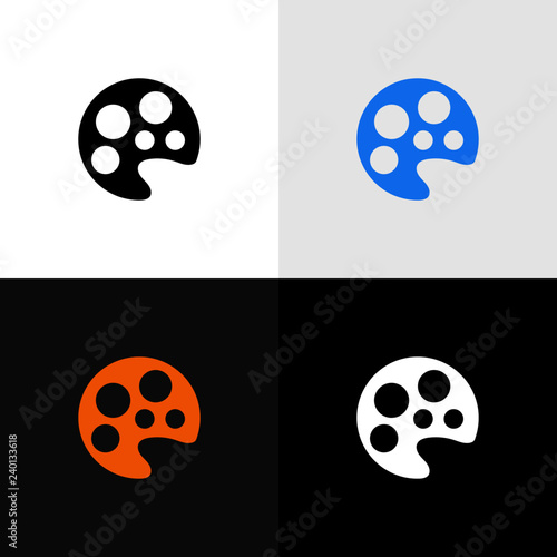 pait glyph education icon, vector illustrator