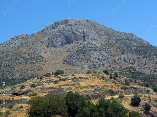 Europe, Greece, Mycenae, view of one of the oldest settlements in Europe, the cradle of modern culture.