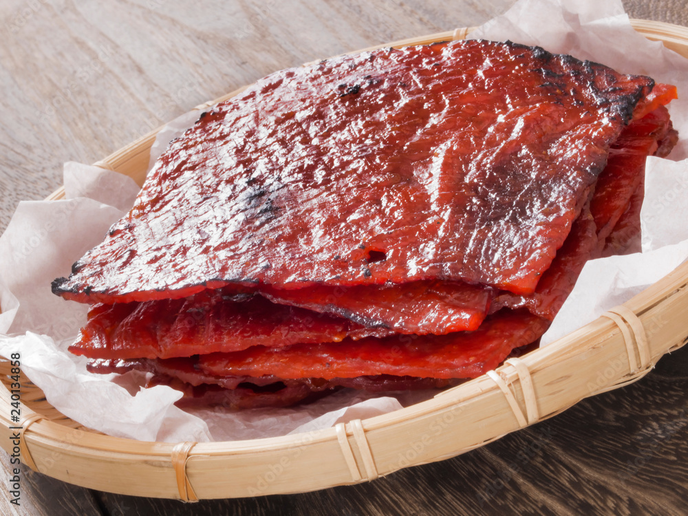 basket of chinese bakkwa