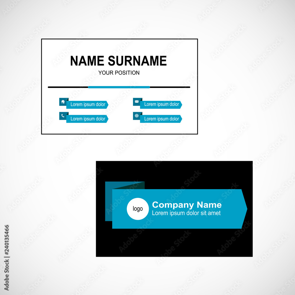 Obraz premium Business card vector