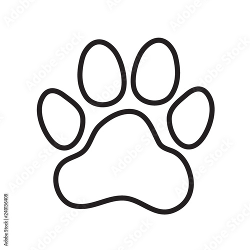Animal's (dog's) paw print