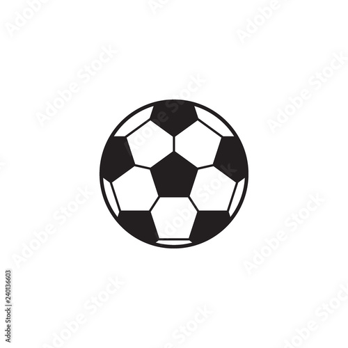 Football ball  soccer ball . Sport logo.