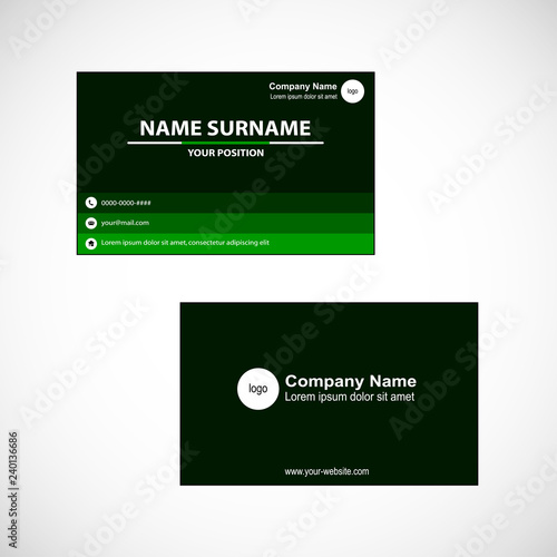 Business card vector
