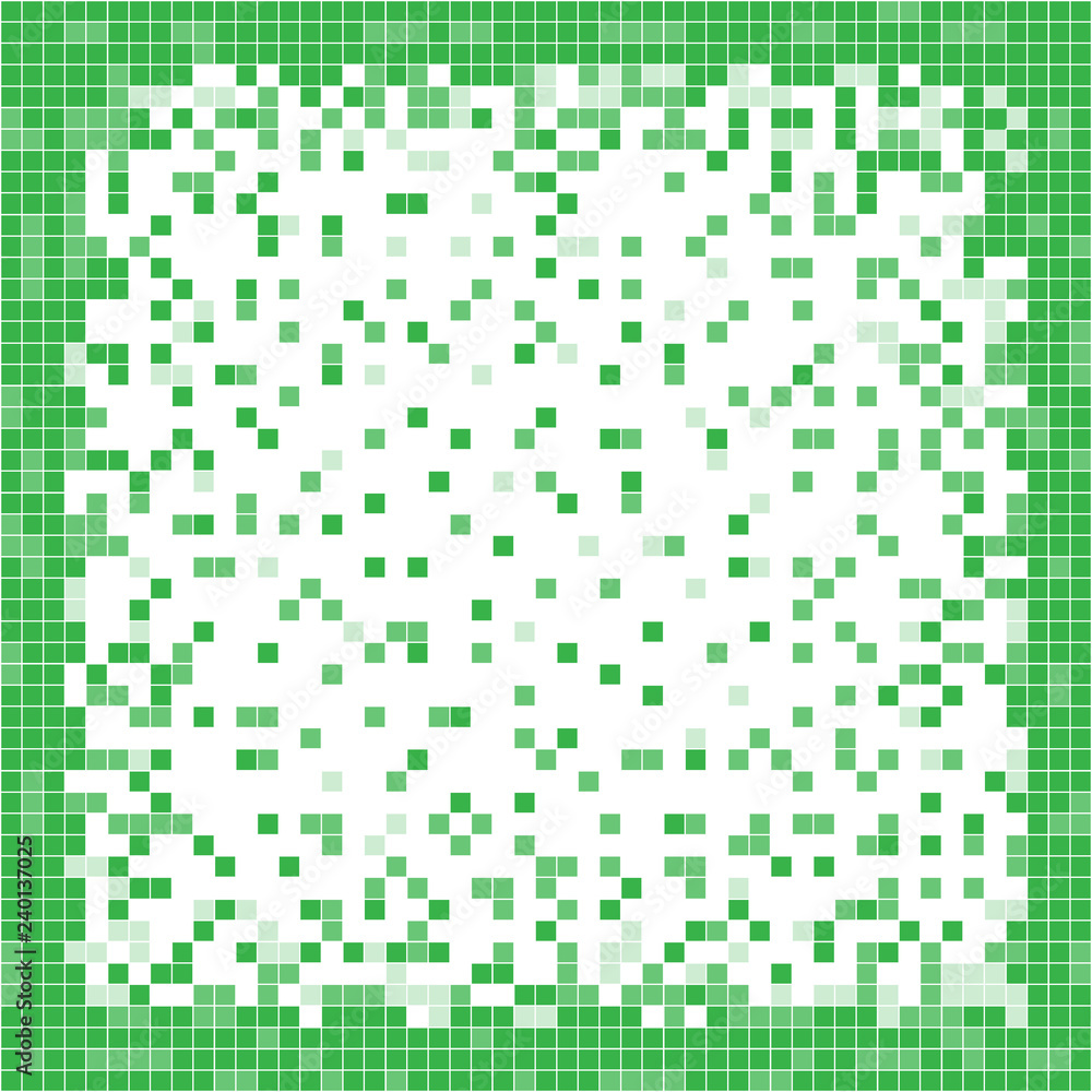 Fototapeta premium Green abstract pixel background. Pixel art.