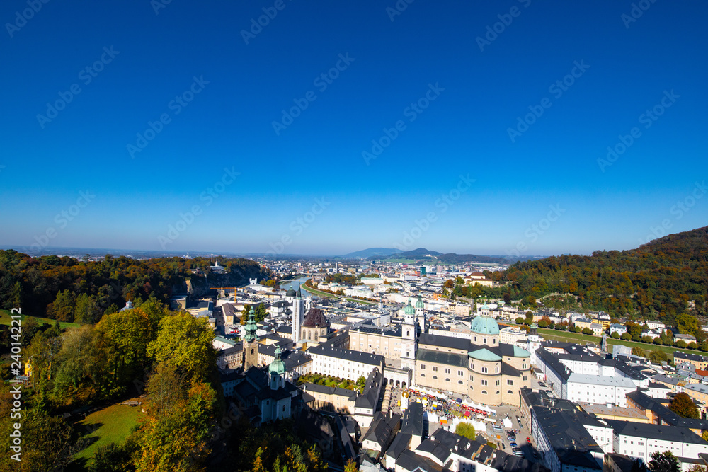 Salzburg Blick von der Burg