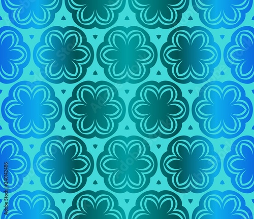 Geometric Floral Ornament. Ethnic Seamless Decoration. For Fashion Print