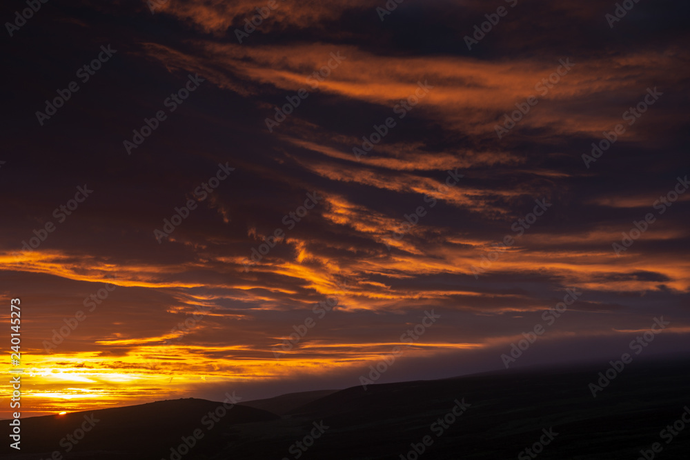 Sunrise over Yorkshire Landscape